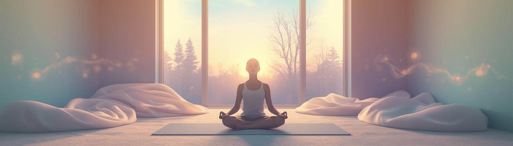 Visualisierungsreisen, sanfte Yoga- und Schlafvorbereitung